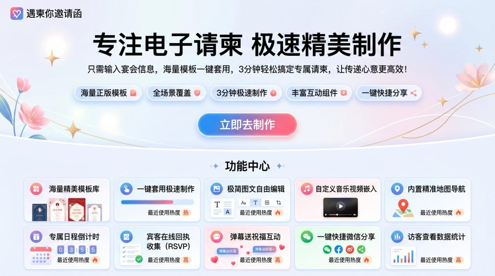 每天5分钟！新手也能轻松做出高级寿宴电子邀请函